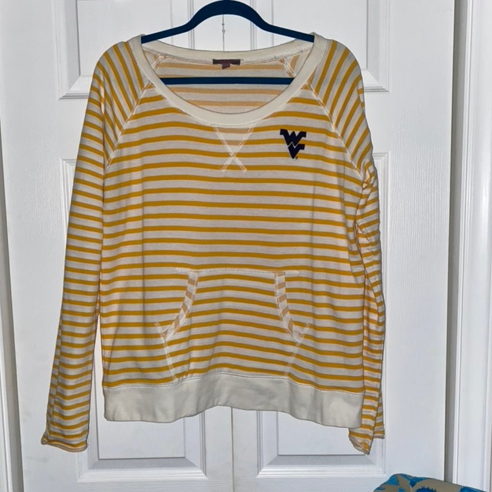 WV Striped Crewneck
